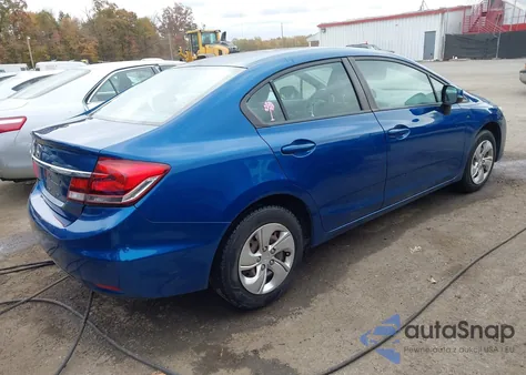 2013 Honda Civic Lx из США, поврежденный, VIN 2HGFB2F50DH575057